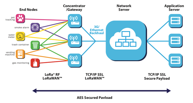 LoRaWAN structure